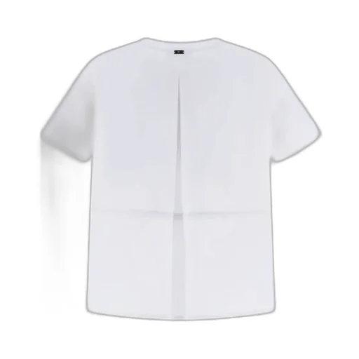 Contrast-Panel Drawstring Waist T-Shirt