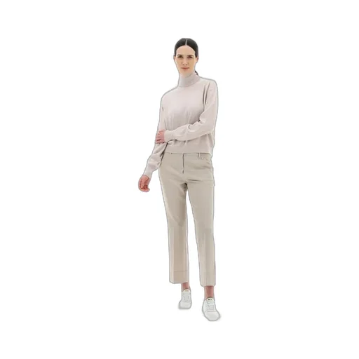 Button-Fastening Flared Trousers