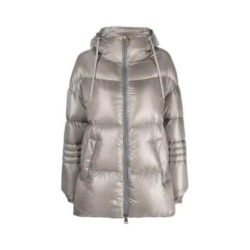 Padded Down-Feather Zip-Up Jacket