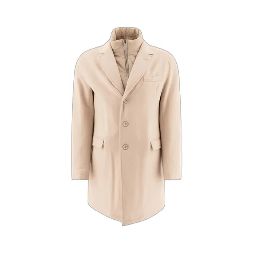 Single-Breasted High-Neck Coat