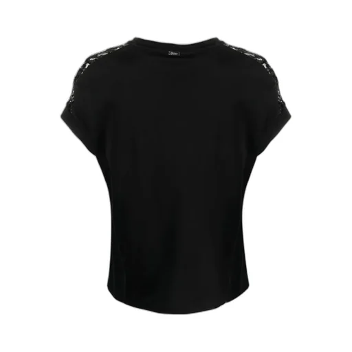 Lace-Detailing Cotton T-Shirt