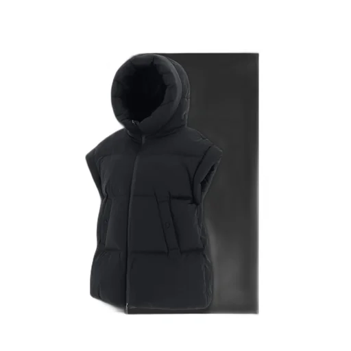 Short-Sleeved High-Neck Down Jacket