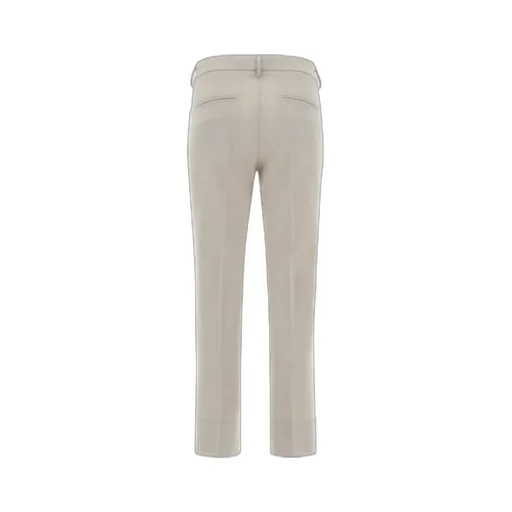 Button-Fastening Flared Trousers