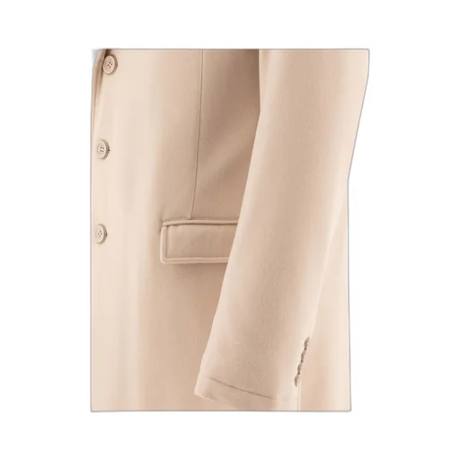 Single-Breasted High-Neck Coat