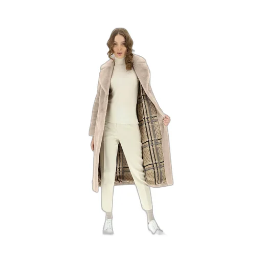 Belted Faux-Fur Coat