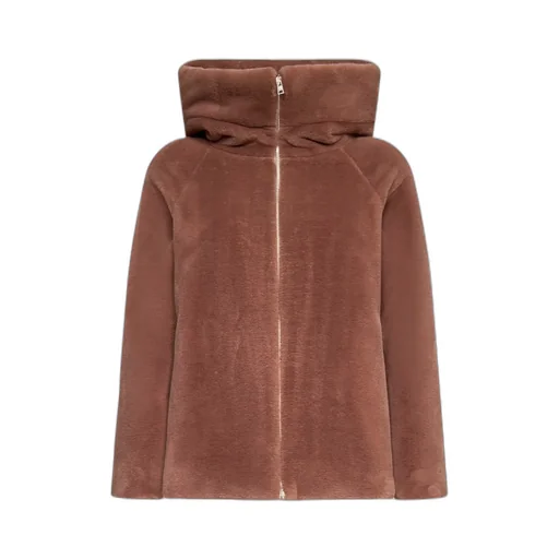 High-Neck Faux Fur Jacket