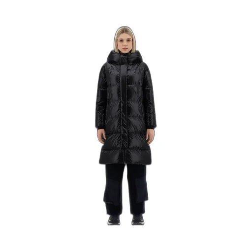 Hooded Quilted Down Coat