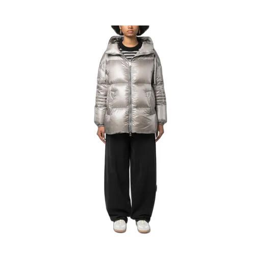Padded Down-Feather Zip-Up Jacket