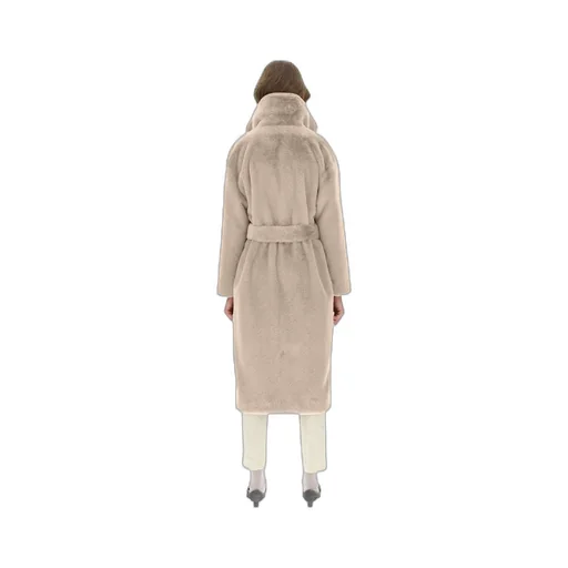 Belted Faux-Fur Coat