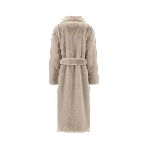 Belted Faux-Fur Coat