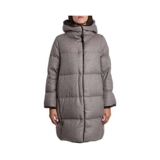 Faux Fur-Lined Quilted Coat