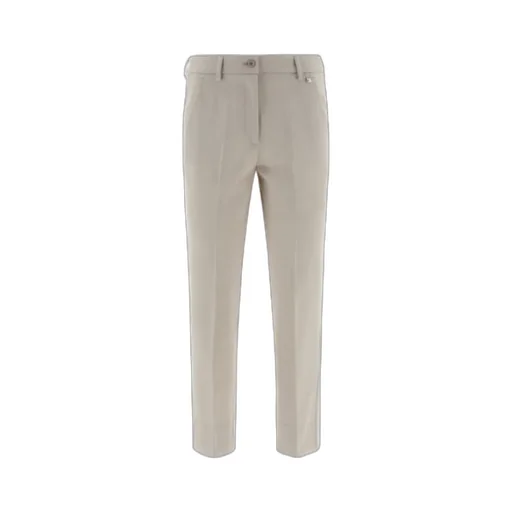 Button-Fastening Flared Trousers