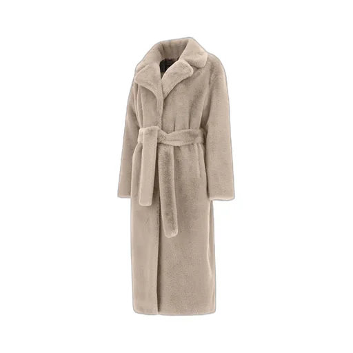 Belted Faux-Fur Coat