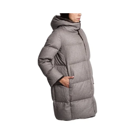 Faux Fur-Lined Quilted Coat