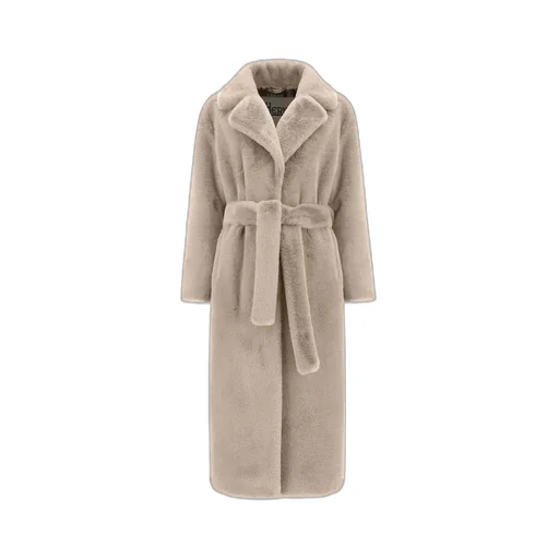 Belted Faux-Fur Coat