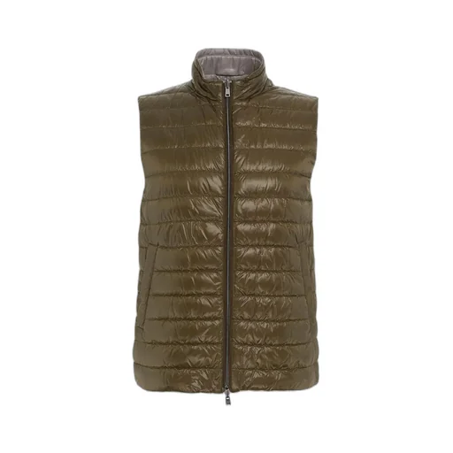 High-Neck Reversible Padded Vest