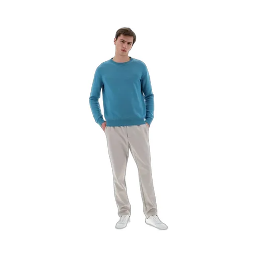 Drawstring Straight-Leg Trousers