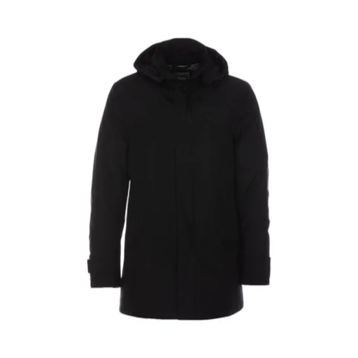 Gortex Logo-Printed Drawstring Hooded Coat