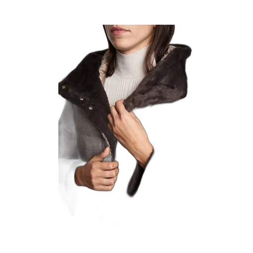 Faux Fur-Lined Quilted Coat