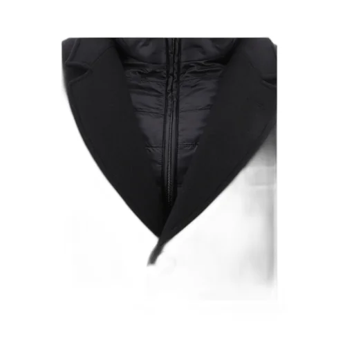 Buttoned High Neck Long-Sleeved Coat