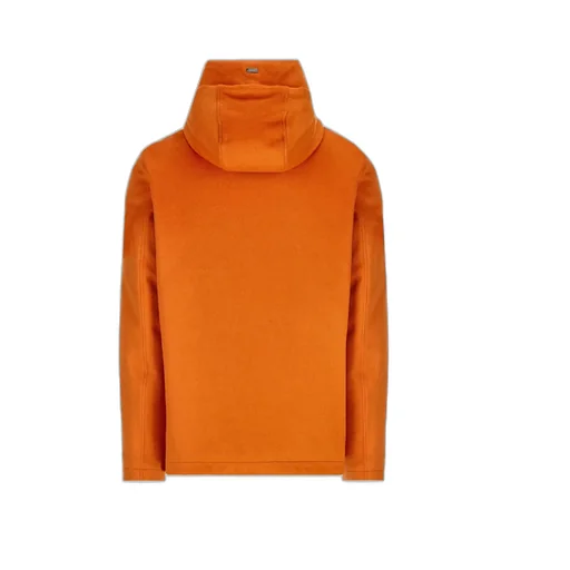 Zipped Hooded Drawstring Padded Jacket