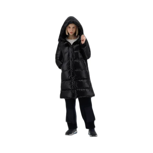 Hooded Quilted Down Coat