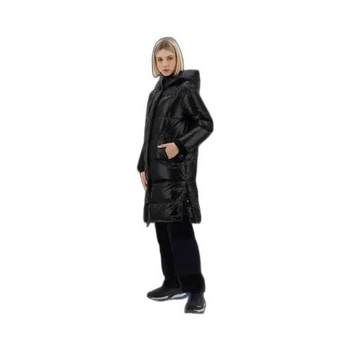 Hooded Quilted Down Coat