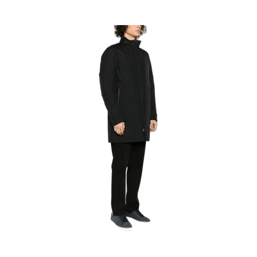 Laminar High-Neck Zipped Coat