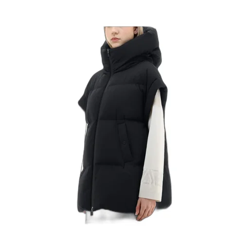 Short-Sleeved High-Neck Down Jacket
