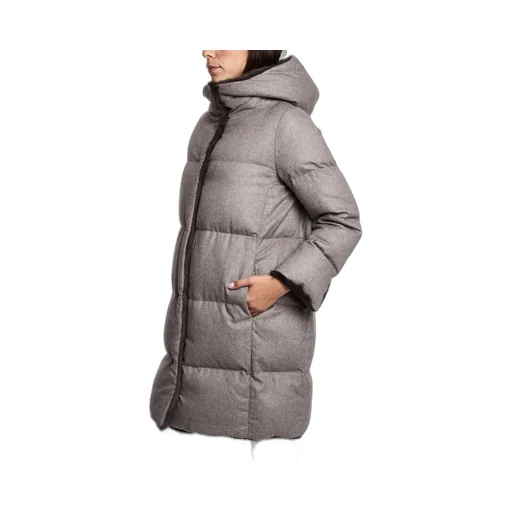 Faux Fur-Lined Quilted Coat