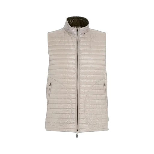 High-Neck Reversible Padded Vest