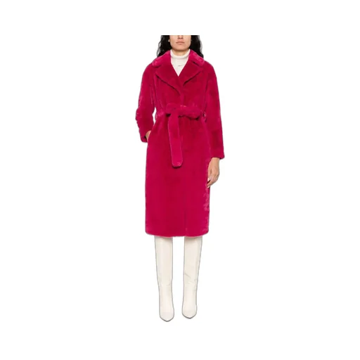 Belted Faux-Fur Coat