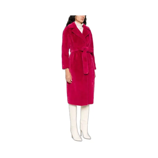Belted Faux-Fur Coat