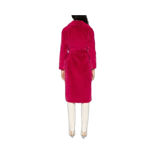 Belted Faux-Fur Coat