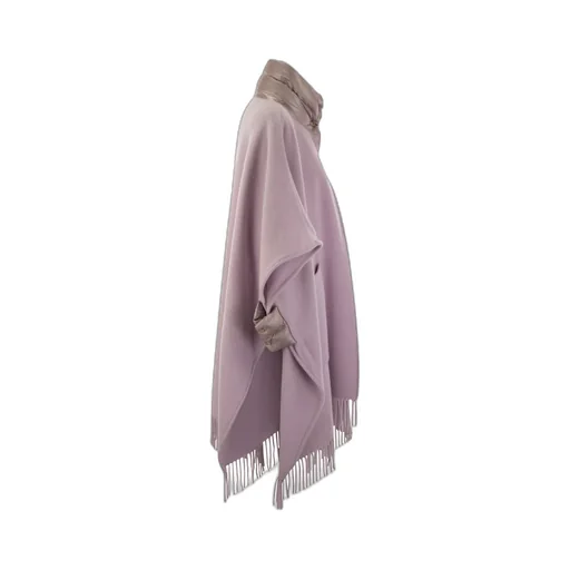 Panelled Wool Cape