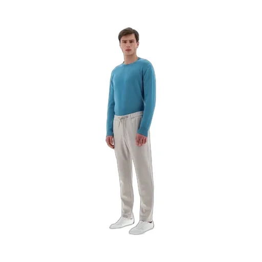 Drawstring Straight-Leg Trousers
