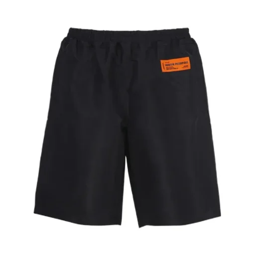 Logo Patch Knee-Length Track Shorts