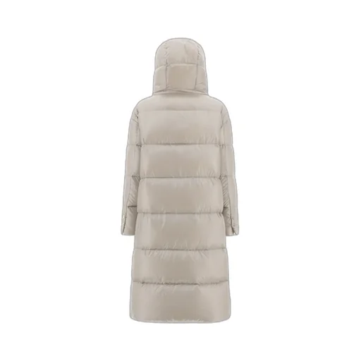 Padded Zip-Up Long Coat