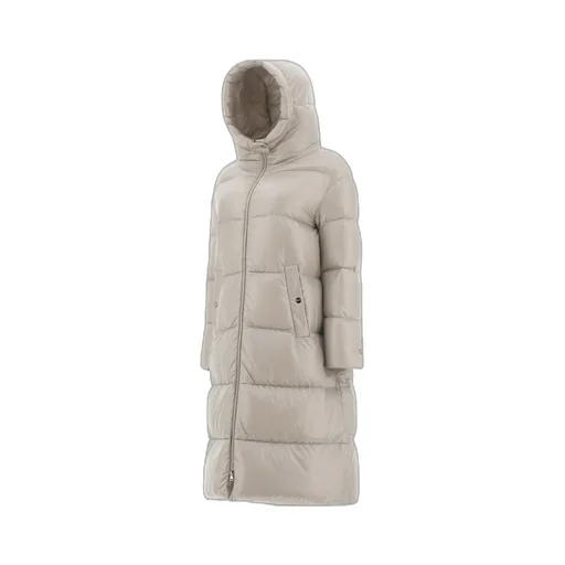 Padded Zip-Up Long Coat