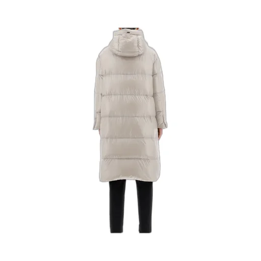 Padded Zip-Up Long Coat