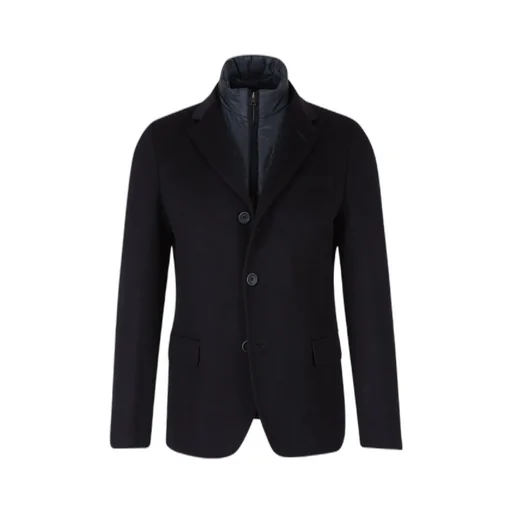 Single-Breasted Layered Padded Blazer