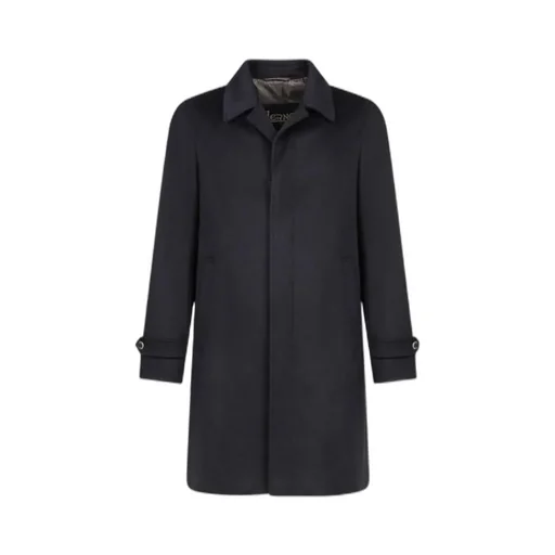Single-Breasted Long-Sleeved Coat