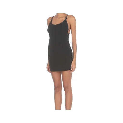 Logo Patch Criss-Cross Strap Dress
