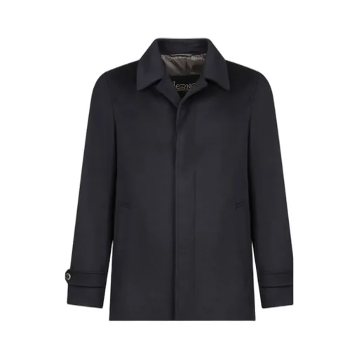 Single-Breasted Long-Sleeved Coat