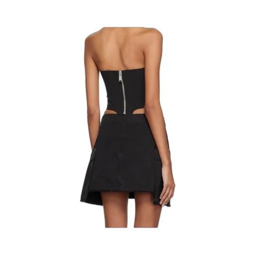 Logo Patch Cropped Corset Top