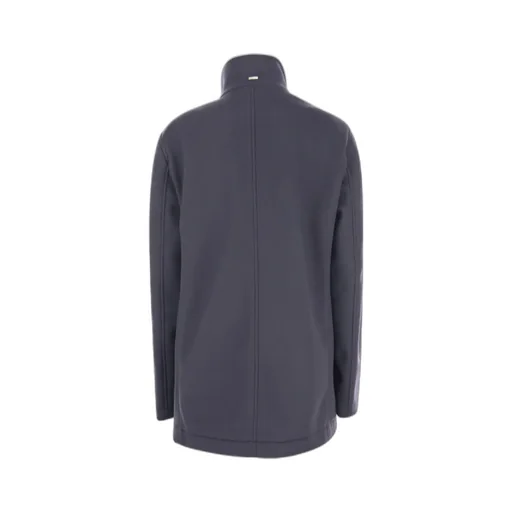 Double-Breasted High-Neck Coat