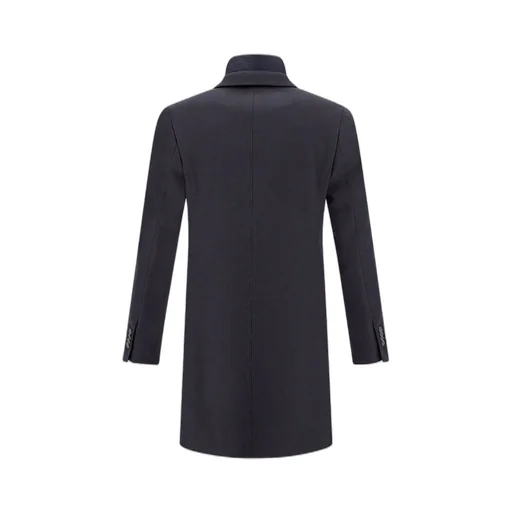 Single-Breasted Layered Coat