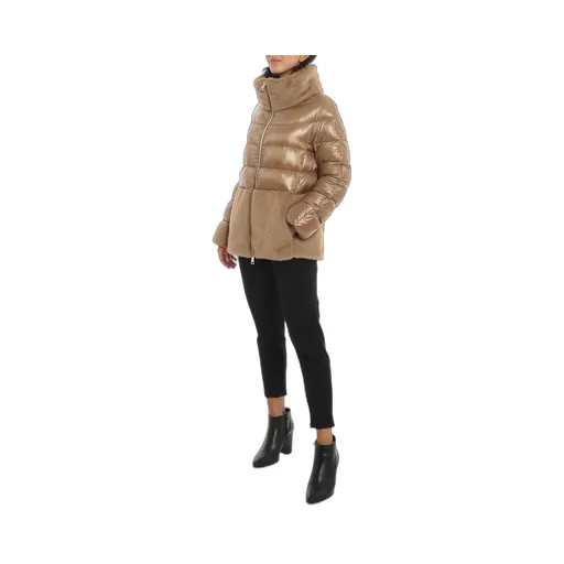 Panelled Zipped Down Jacket