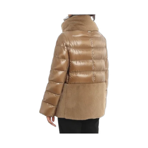 Panelled Zipped Down Jacket