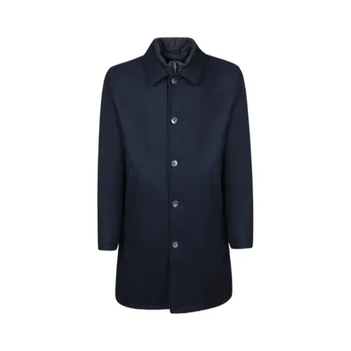 Single-Breasted Straight Hem Coat